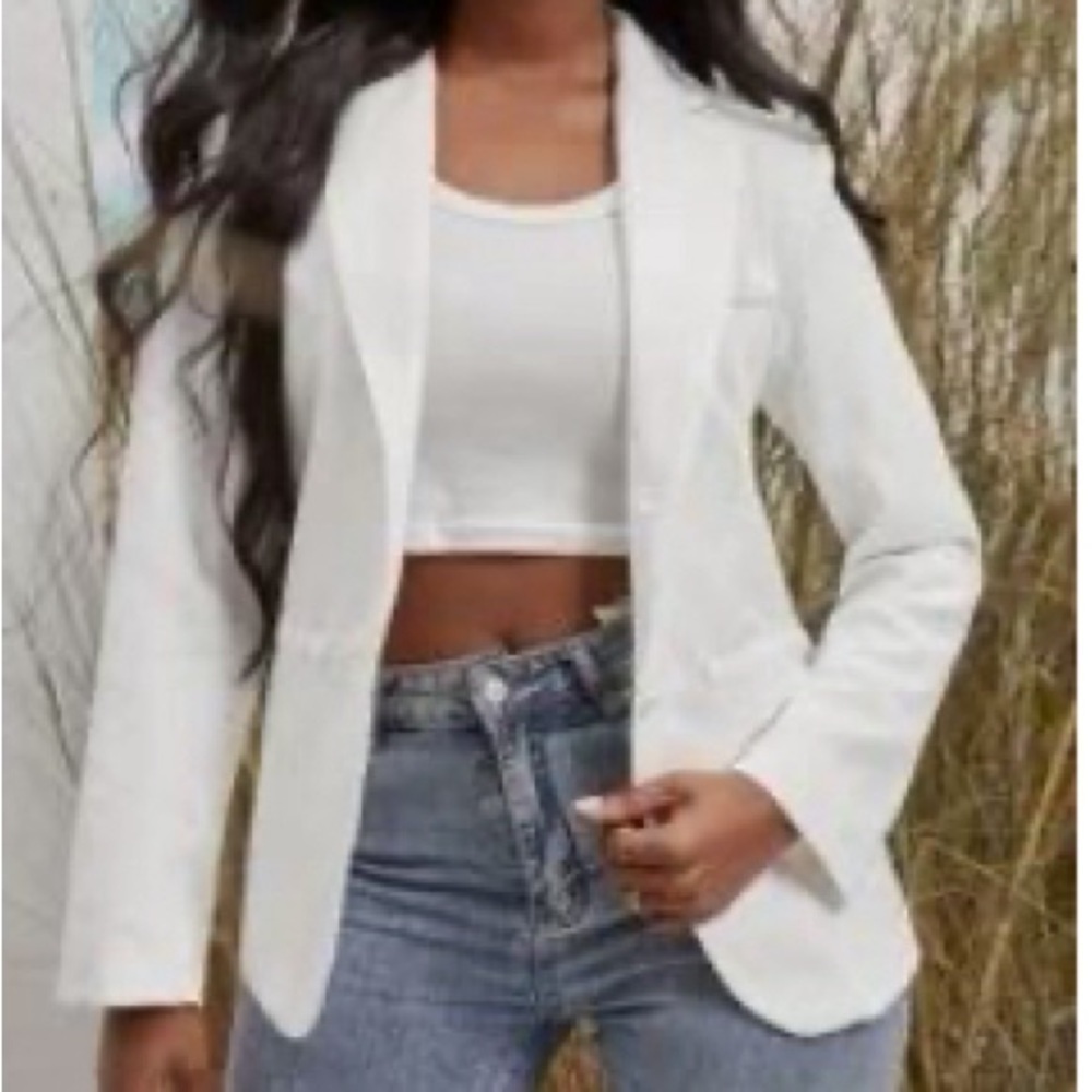 Vici White Blazer